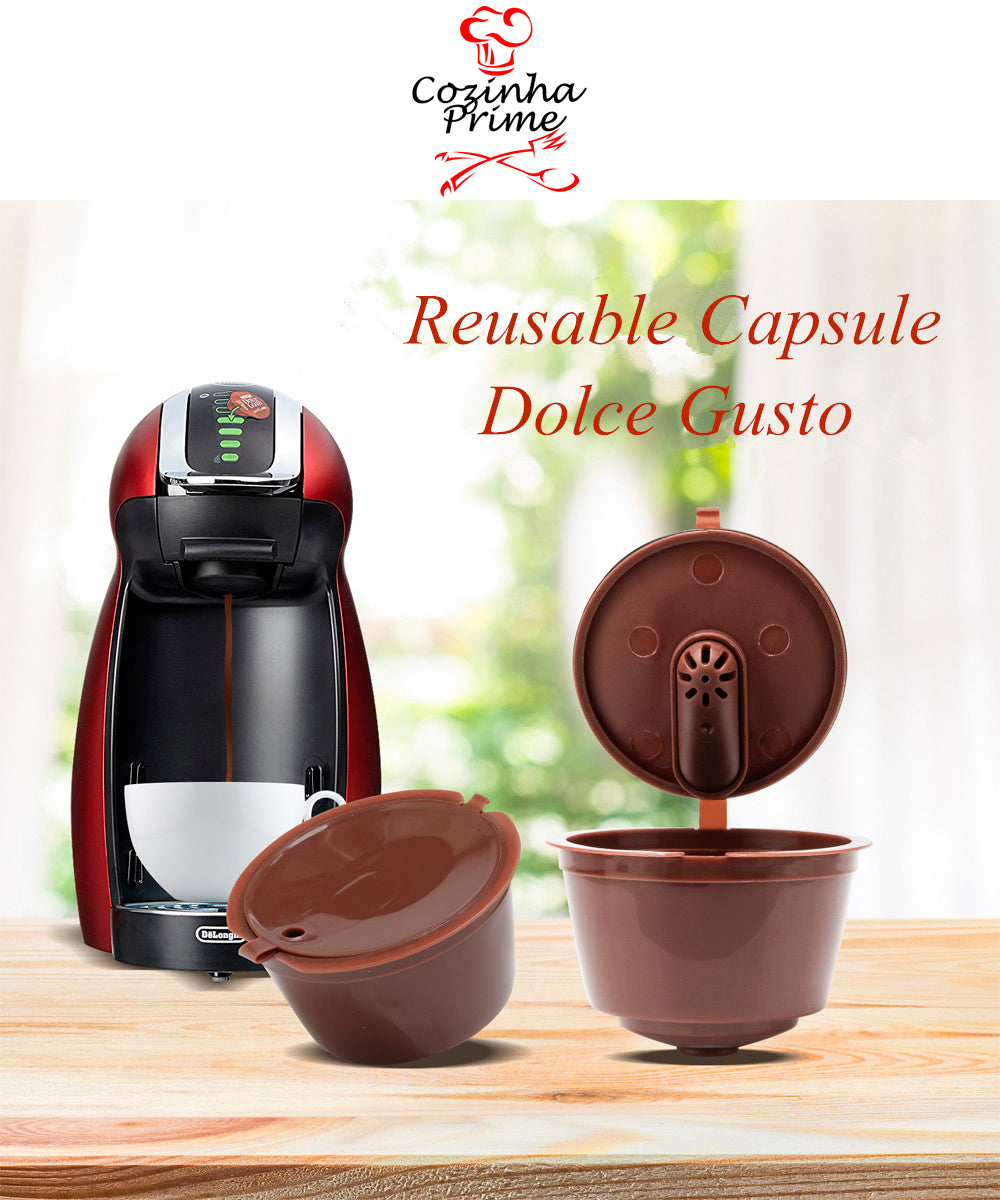 Cápsulas Dolce Gusto Dosadora Filtro Recarregável 3ª Geração